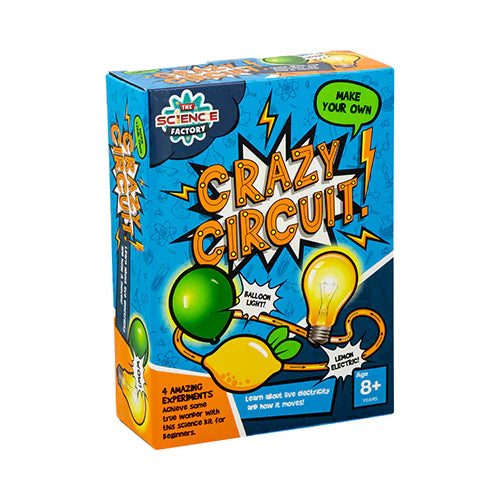 Science Factory Make Your Own Crazy Circuit Kit – Fun Electrical Experiments for Kids 8+