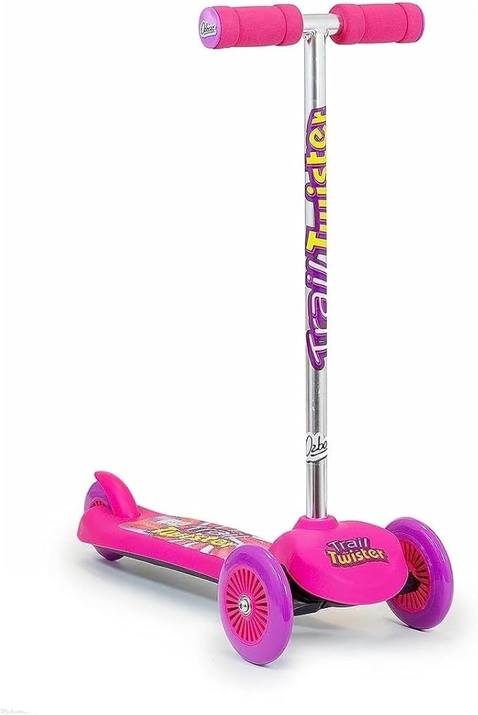 TRAIL TWIST SCOOTER PINK – 3-Wheel Stability, Vibrant Design & Smooth Ride for Kids 3+