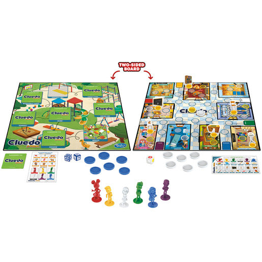 Cluedo Junior 2-in-1 Game – Double-Sided Mystery Board Game for Kids | Classic Clue Fun with 2 Levels of Play | Ages 4+ | 2-6 Players