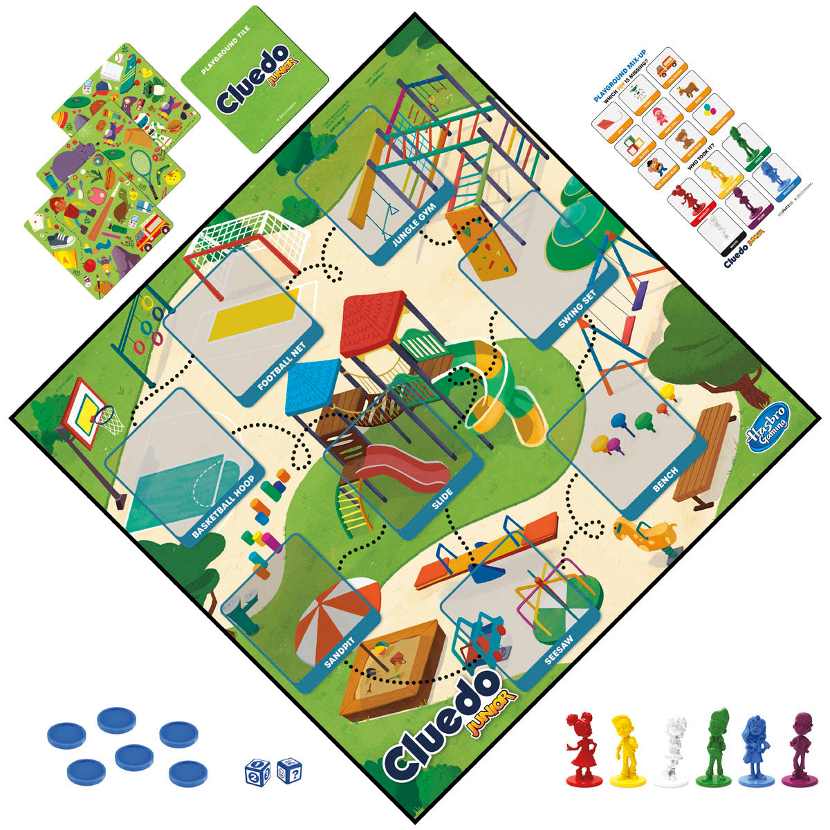 Cluedo Junior 2-in-1 Game – Double-Sided Mystery Board Game for Kids | Classic Clue Fun with 2 Levels of Play | Ages 4+ | 2-6 Players