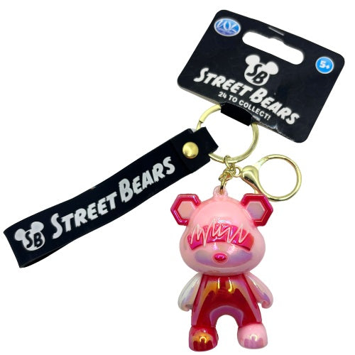 3D Street Bears Keychain & Strap | 24 Assorted Collectible Designs