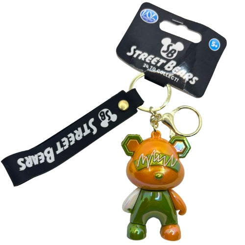 3D Street Bears Keychain & Strap | 24 Assorted Collectible Designs