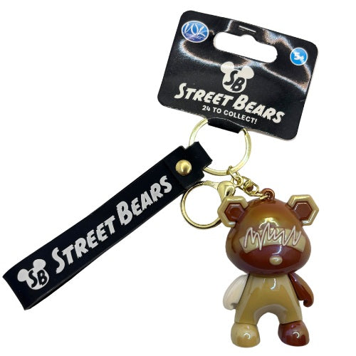 3D Street Bears Keychain & Strap | 24 Assorted Collectible Designs