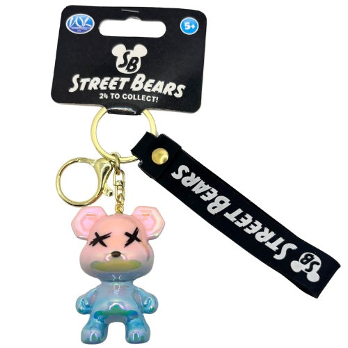 3D Street Bears Keychain & Strap | 24 Assorted Collectible Designs