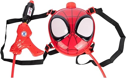 Water Blaster Backpack – Character Shaped Backpack with Pump Action Water Gun and Plastic Tube