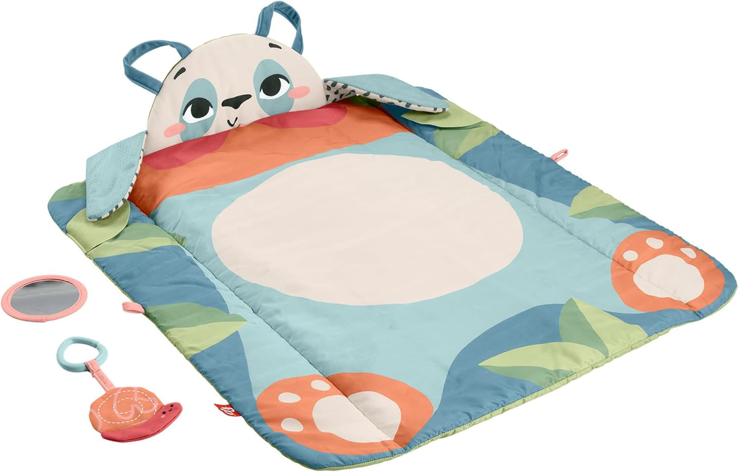 Fisher-Price Roly-Poly Panda Play Mat – 3-in-1 Baby Activity Gym for Lay & Play, Tummy Time & Travel