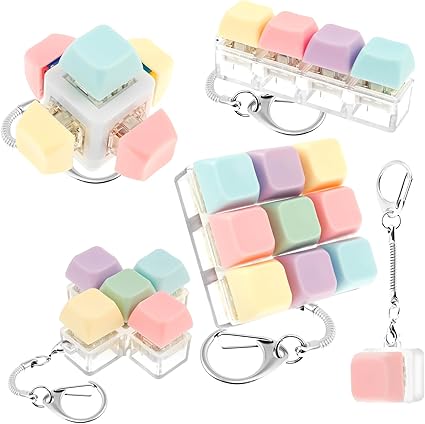 Fidget Keyboard Keychain – Click, Press, and Fidget Anywhere!