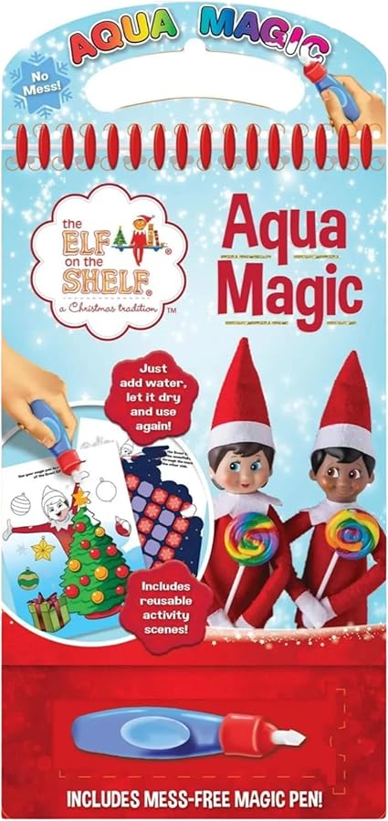 Make your Elf’s arrival magical with the Elf On The Shelf Aqua Magic Book!