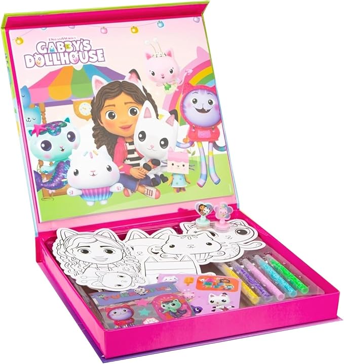 Imagination with the Gabby's Dollhouse Creative Art Colouring Case Set