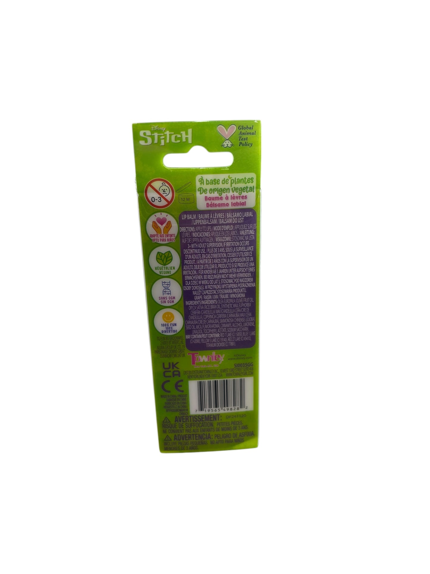 Stitch Lip Balm with Topper – Cute & Hydrating Disney Beauty Accessory