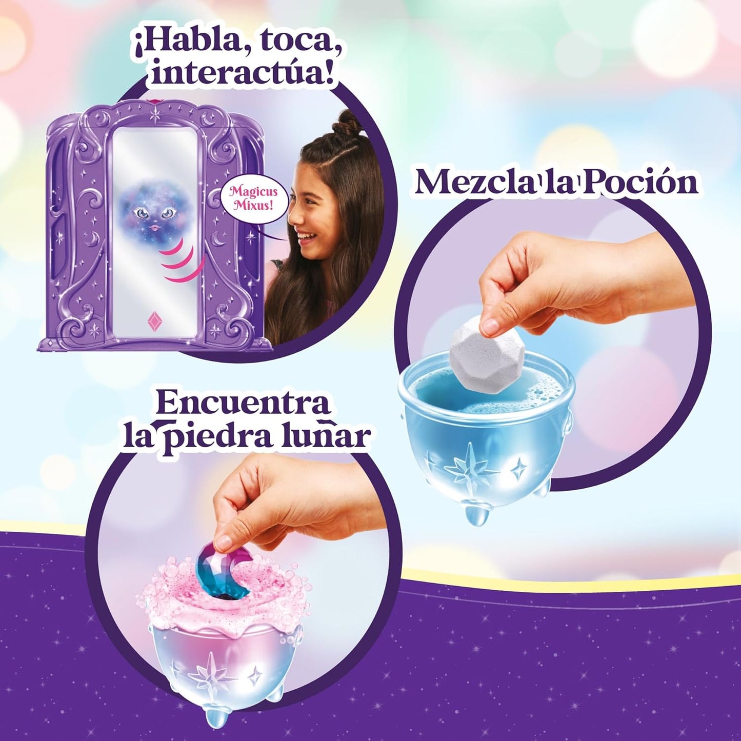 Magic Mixies Supremes Magic Mirror & Doll – Interactive Magical Playset with Lights, Sounds & Accessories