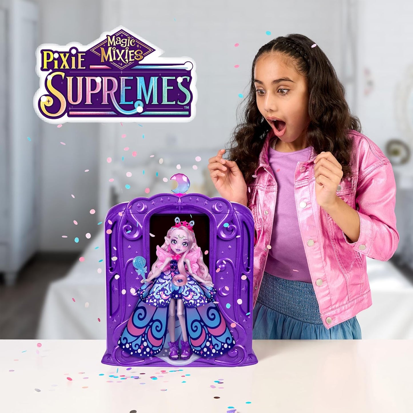 Magic Mixies Supremes Magic Mirror & Doll – Interactive Magical Playset with Lights, Sounds & Accessories