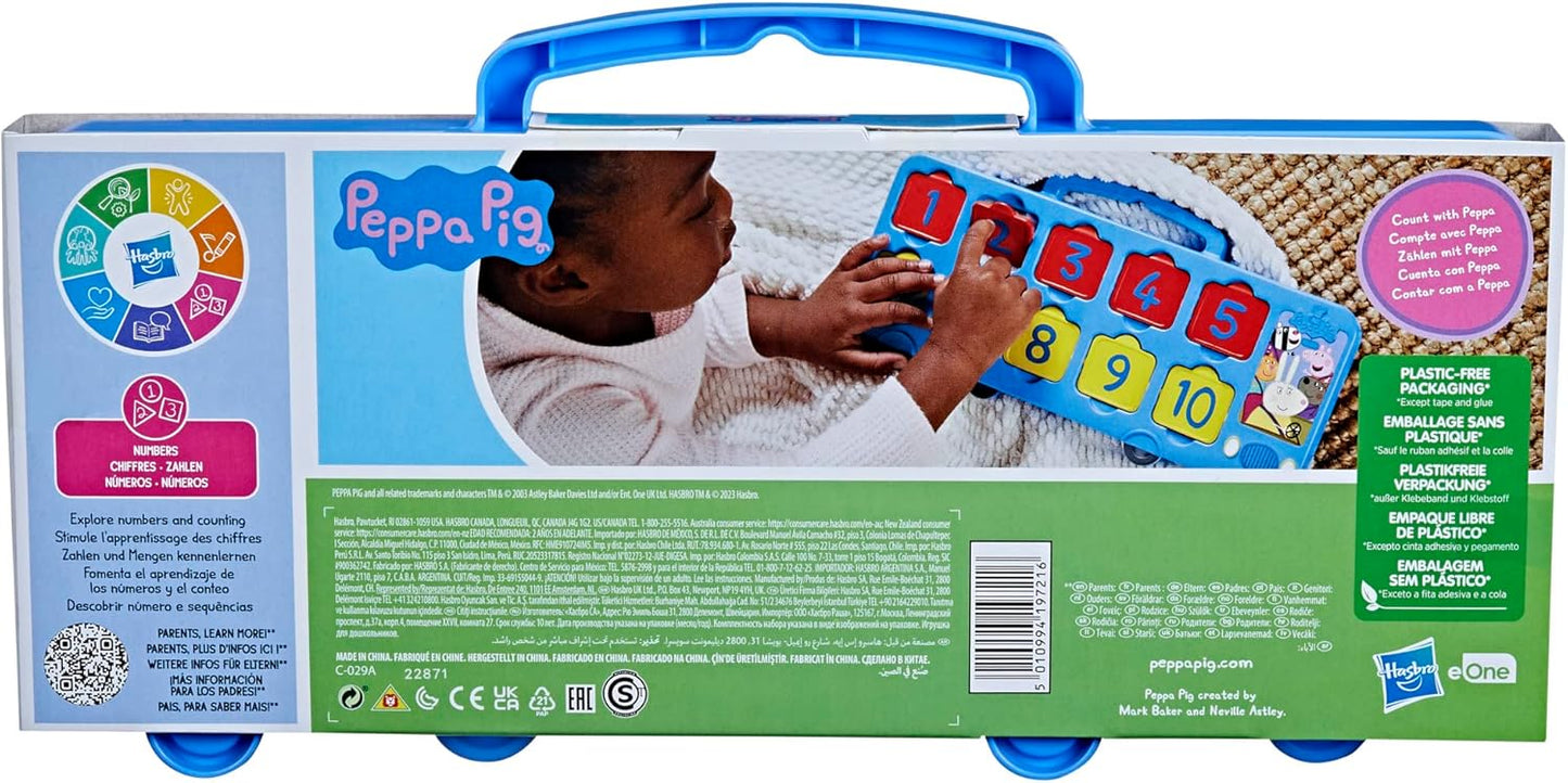 Peppa Pig 1-2-3 Bus Interactive Preschool Learning Toy | Educational Toy for Toddlers & Preschoolers |