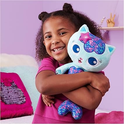 Gabby’s Dollhouse Interactive Talking MerCat Plush – Lights, Music & Phrases (Ages 3+)