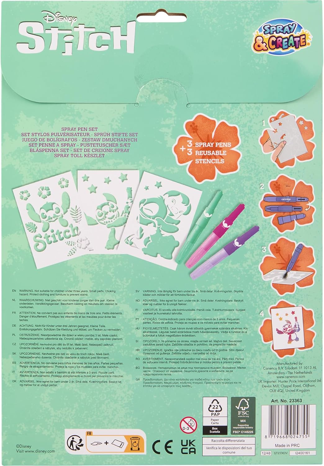STITCH Spray Pen Set in A4 Envelope