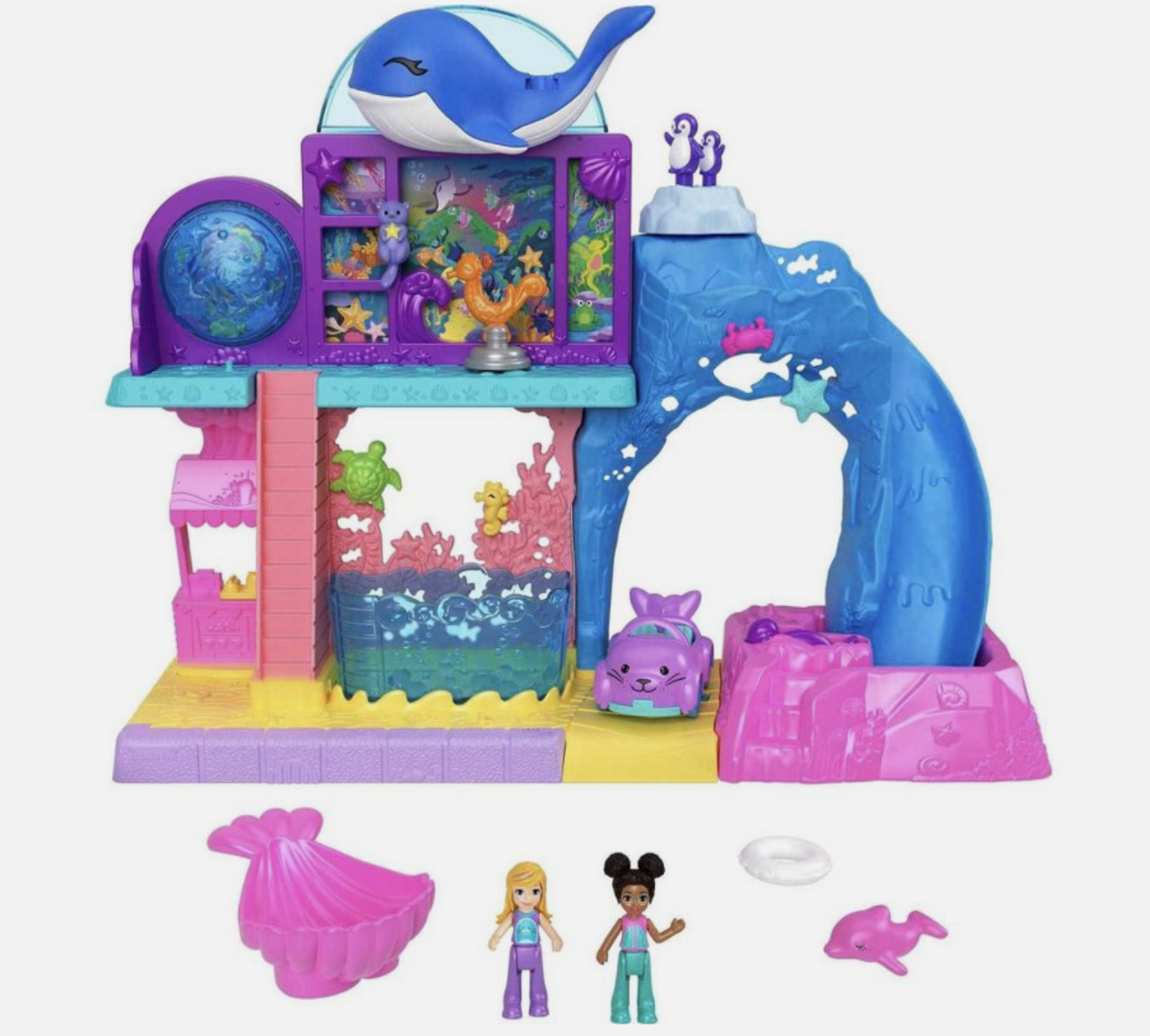 Polly Pocket Pollyville Aquarium Starring Shani Playset