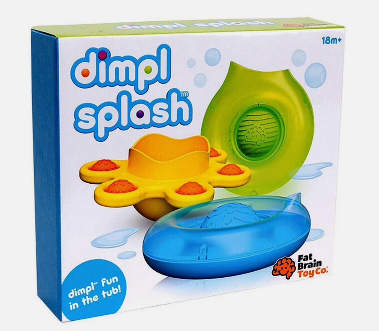 Fat Brain Toys Dimpl Splash 3-Piece Bathtub Baby Toy