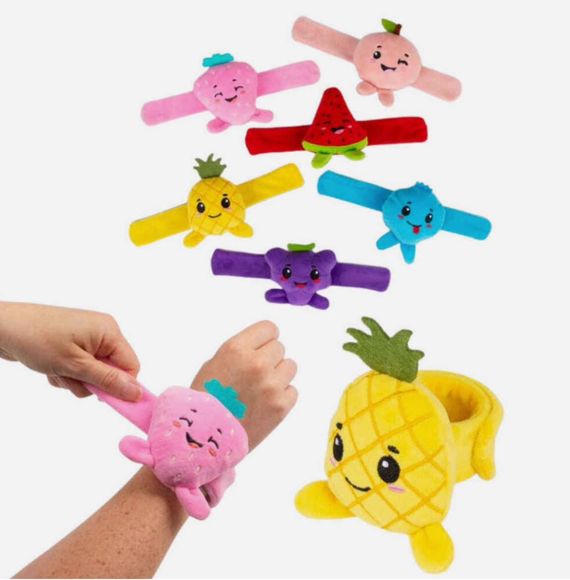 Fruity Friends Soft Plush Snap Band