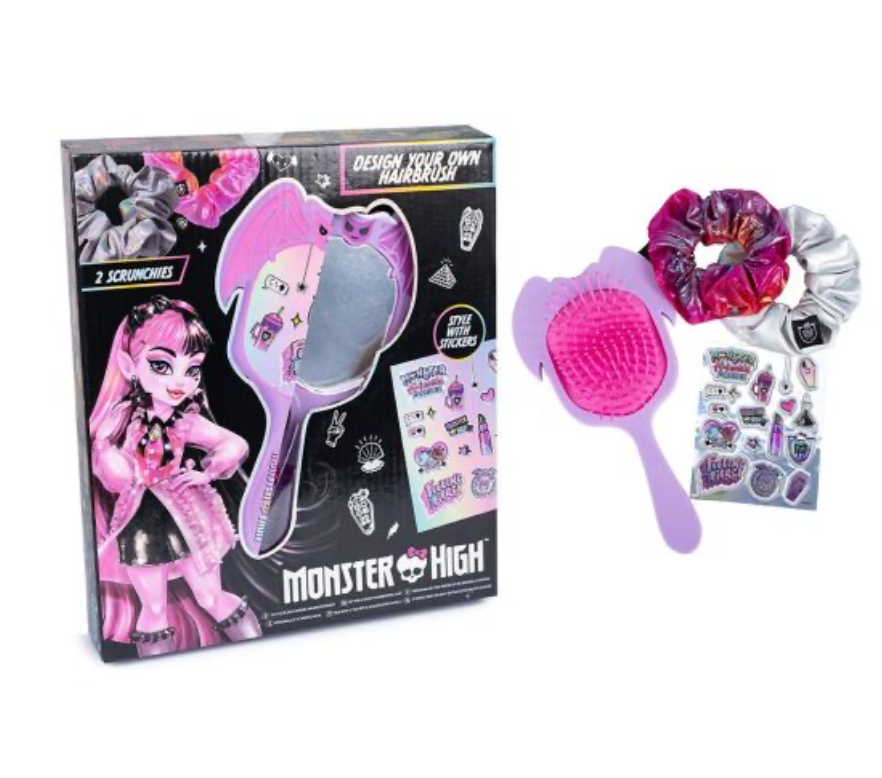 Monster High Decorate Your Own Hairbrush Set