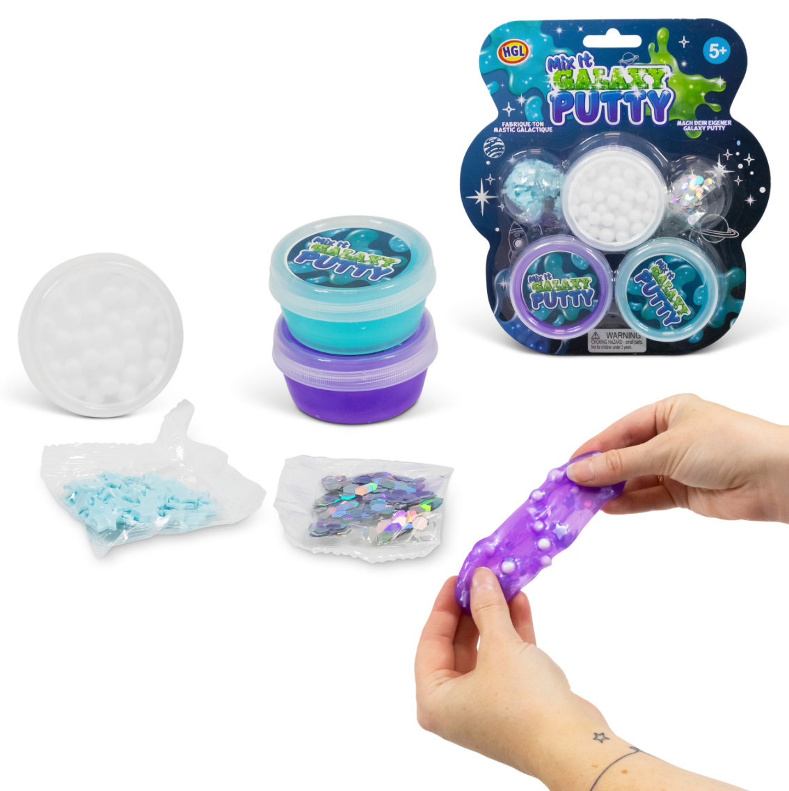 Mix It Galaxy Putty – Create Your Own Sparkling, Stretchy Fun!
