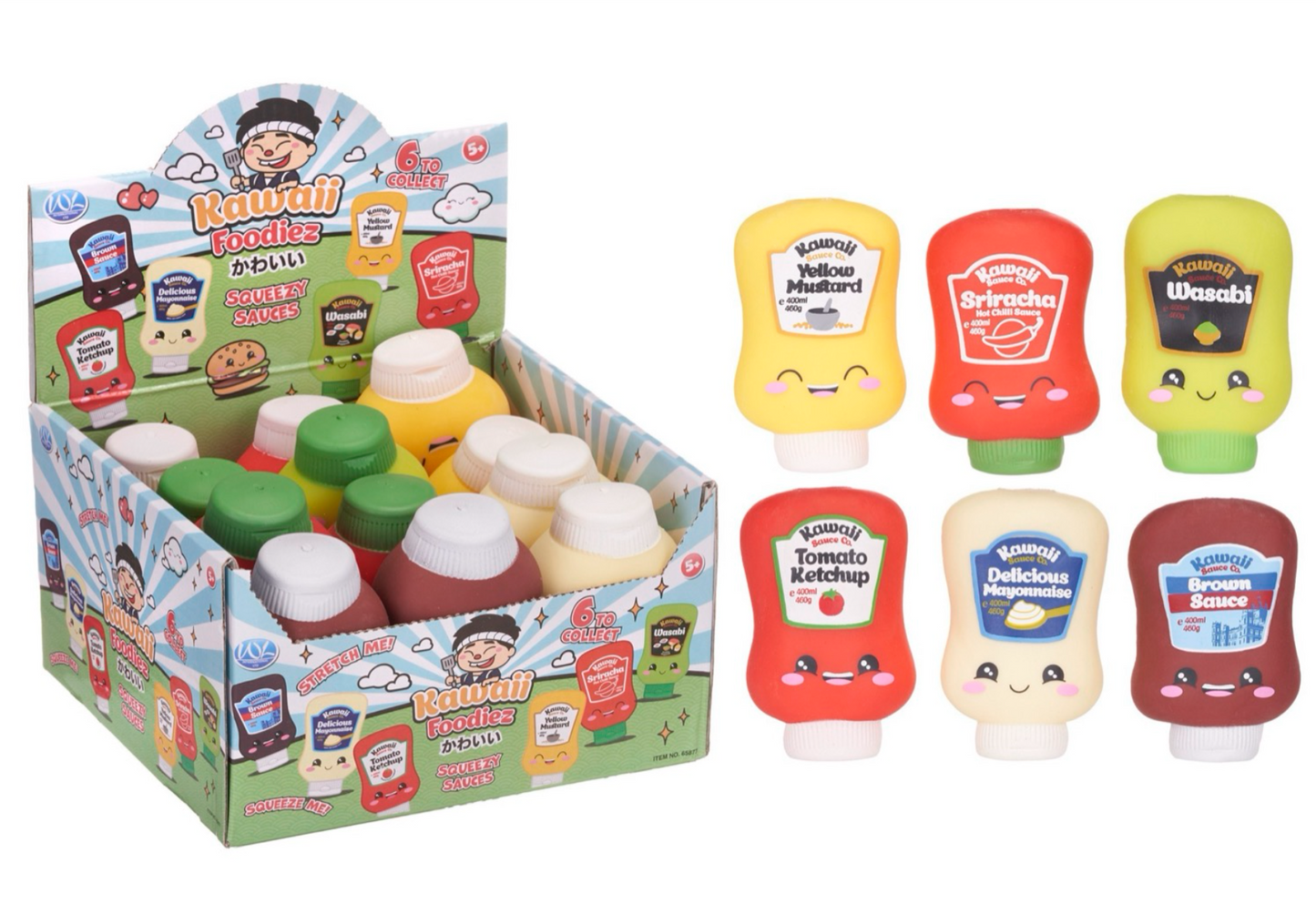 10CM Kawaii Squeeze Sauces – Adorably Squishy and Fun!