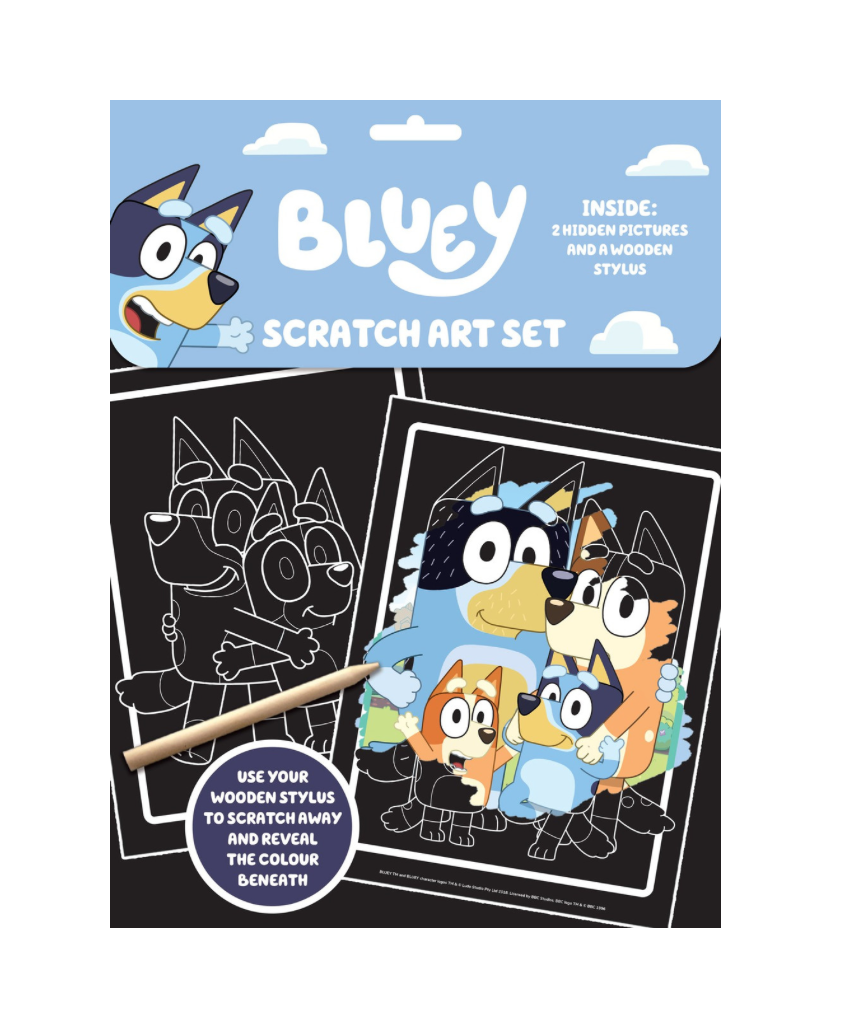 Bluey Scratch Art Set – Create Colorful Masterpieces!