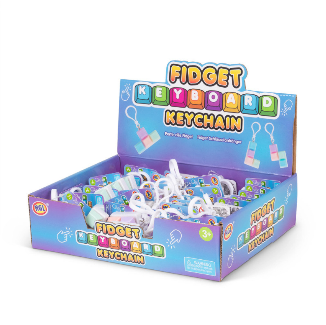Fidget Keyboard Keychain – Click, Press, and Fidget Anywhere!