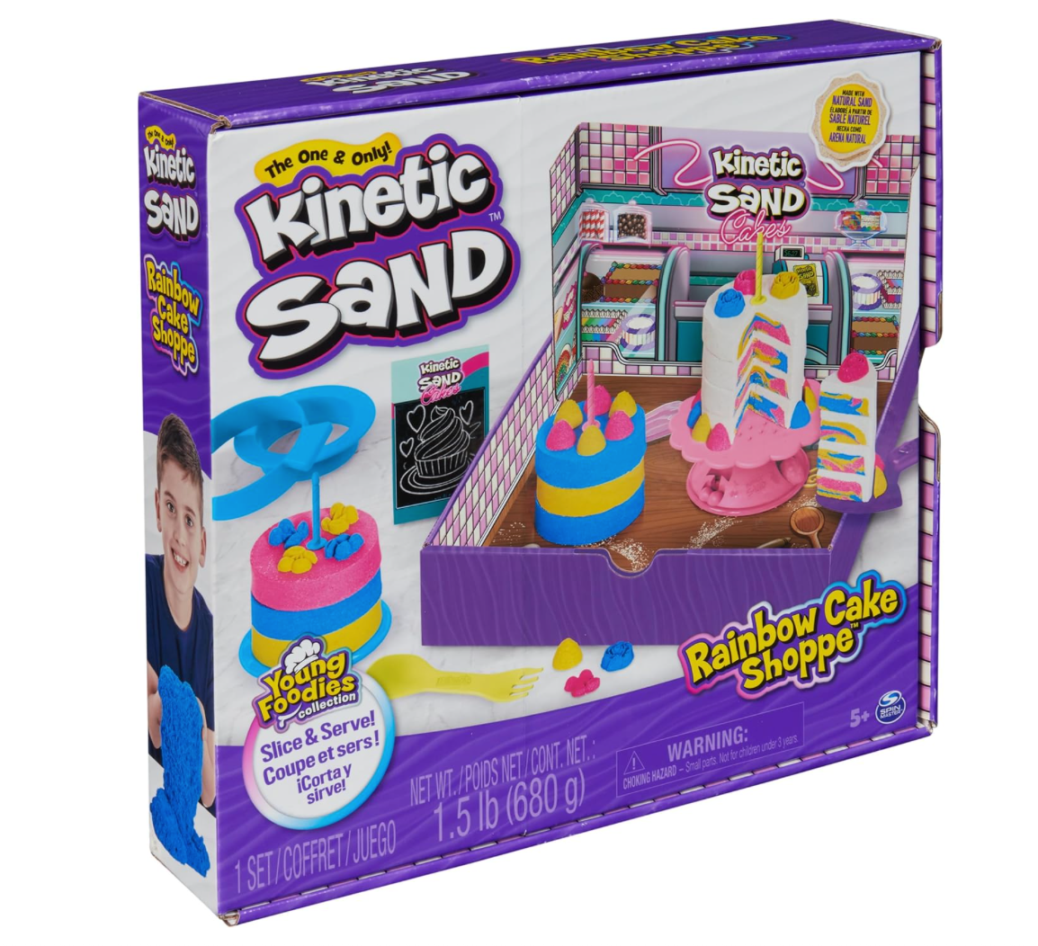 Kinetic Sand Rainbow Cake Shoppe – Creative Playset for Kids