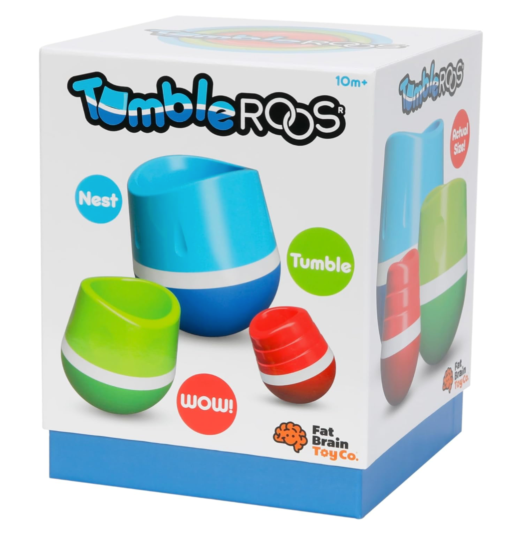 Fat Brain Toys TumbleRoos – Nesting & Tumbling Baby Toy