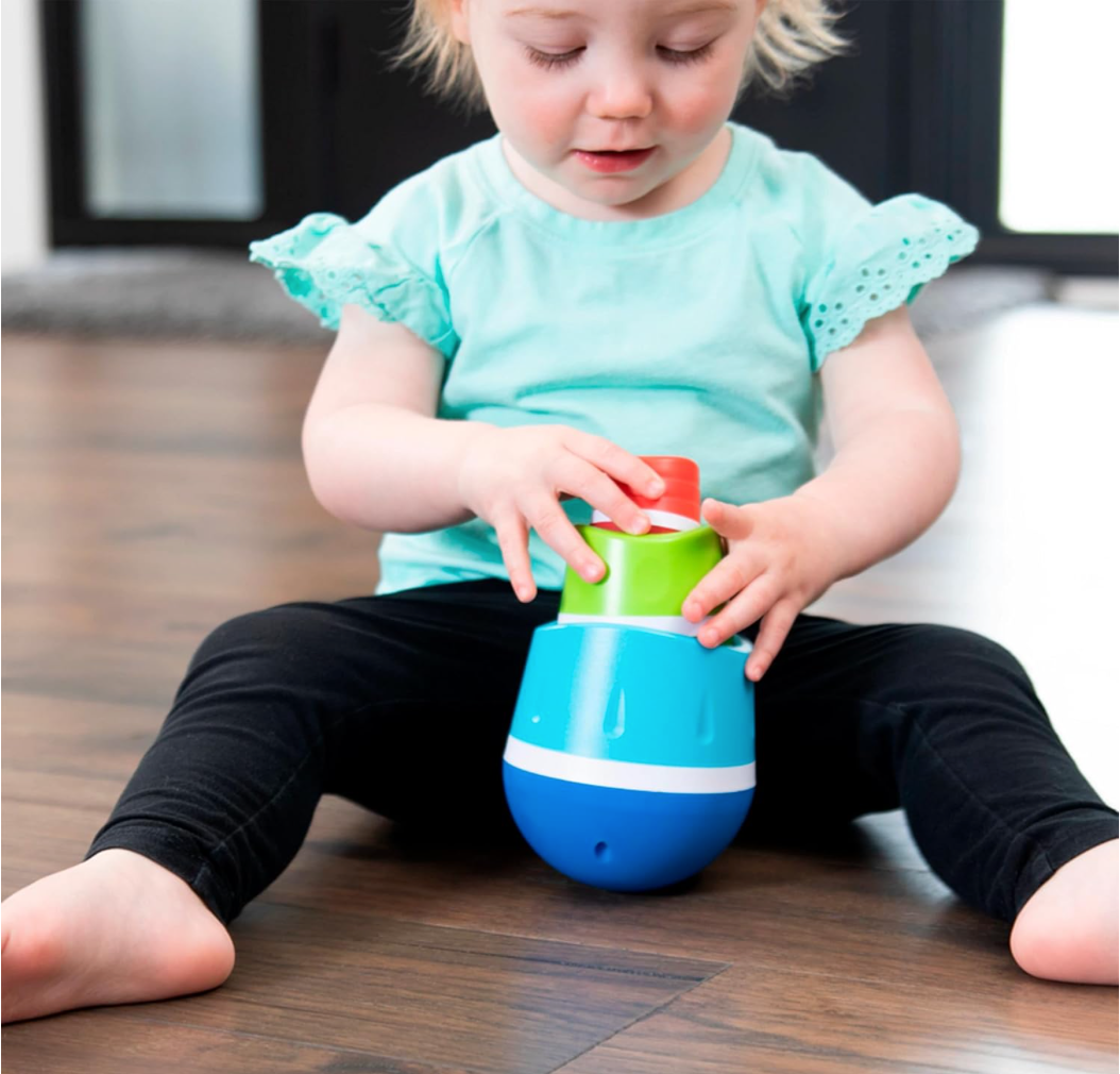 Fat Brain Toys TumbleRoos – Nesting & Tumbling Baby Toy