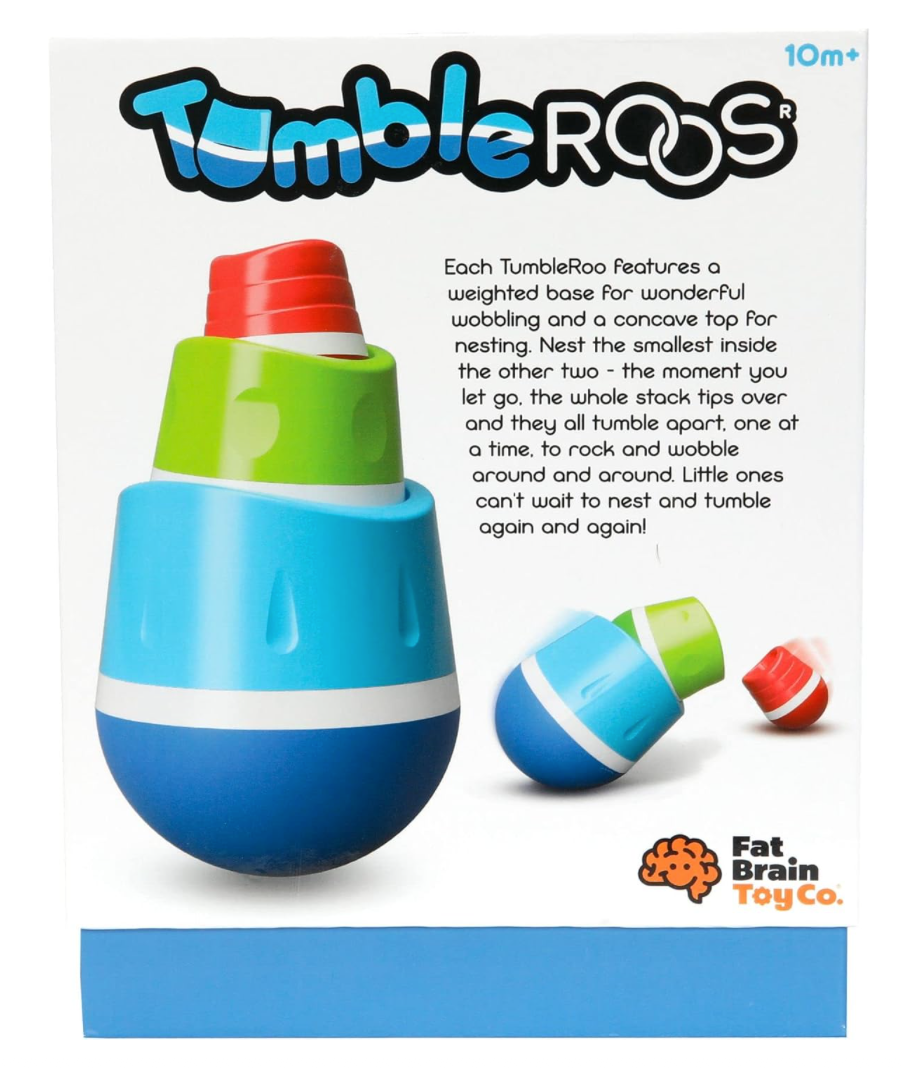 Fat Brain Toys TumbleRoos – Nesting & Tumbling Baby Toy