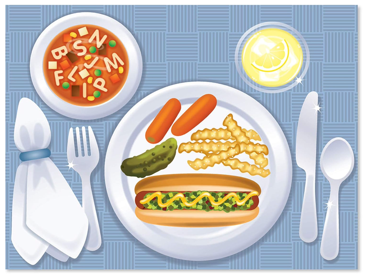 Melissa & Doug Make-A-Meal Sticker Pad – Creative Food Play for Kids