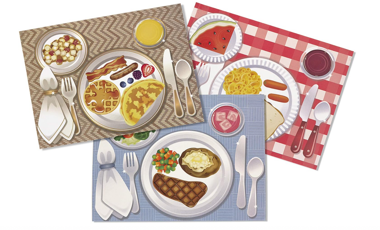 Melissa & Doug Make-A-Meal Sticker Pad – Creative Food Play for Kids