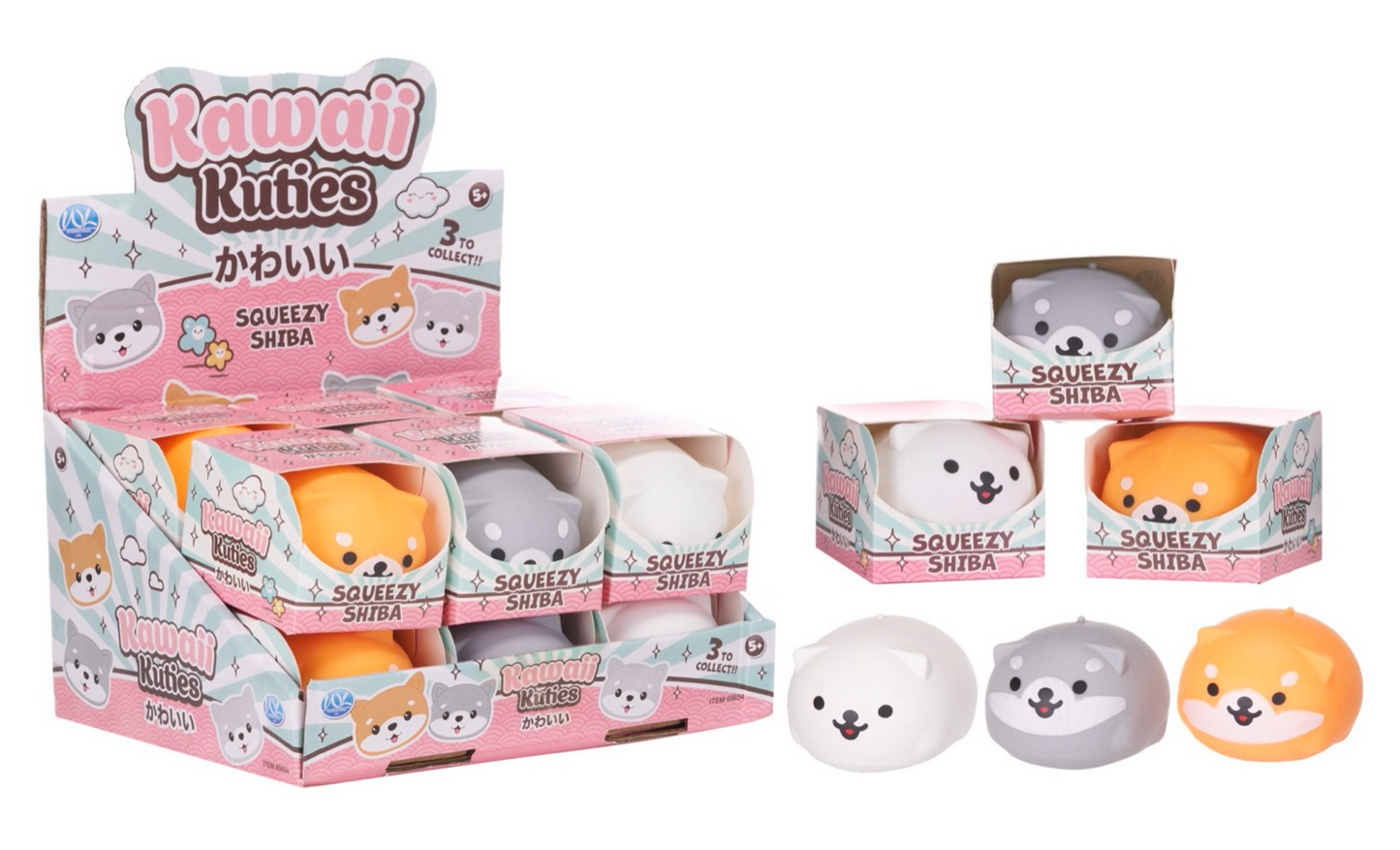 7cm Kawaii Squeezy Shiba – Adorable & Squishy Stress Toy!