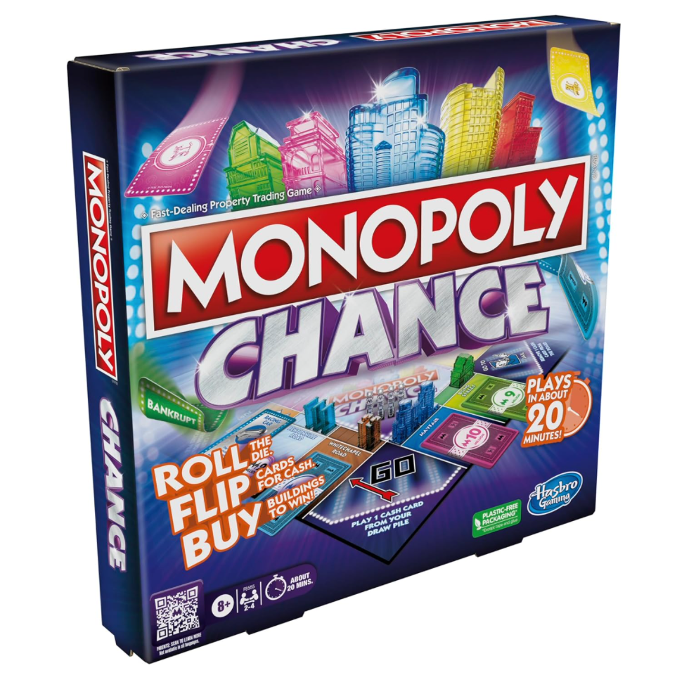 Hasbro Gaming Monopoly Chance – Fast-Paced, High-Stakes Fun for the Whole Family!