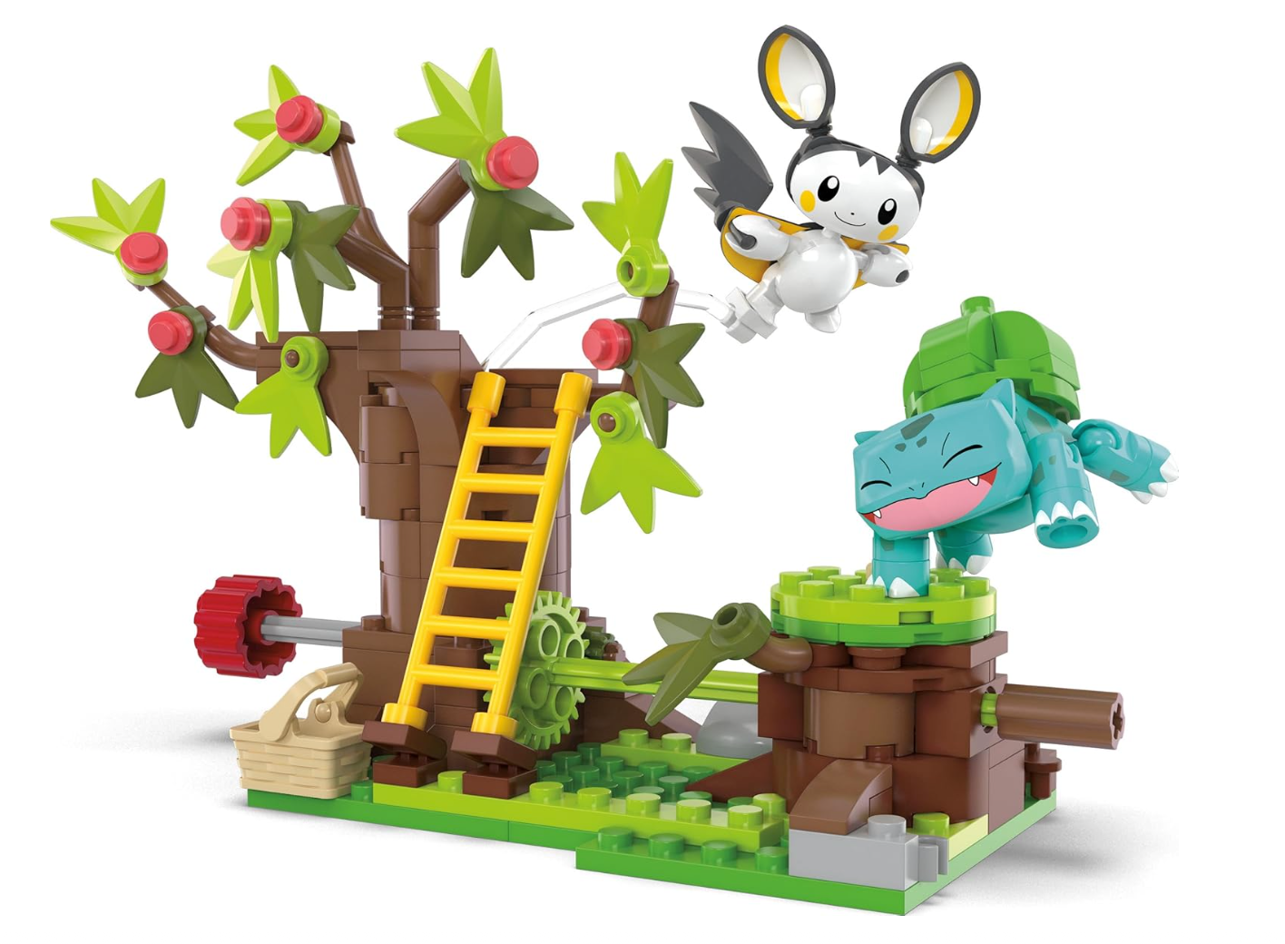 MEGA Pokémon Building Toys Set – Emolga and Bulbasaur's Charming Woods