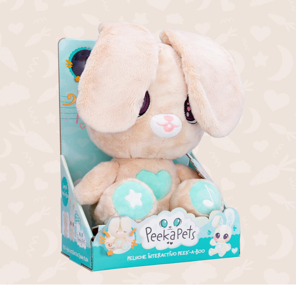Peekapets Interactive Bunny – Soft, Funny & Full of Surprises!