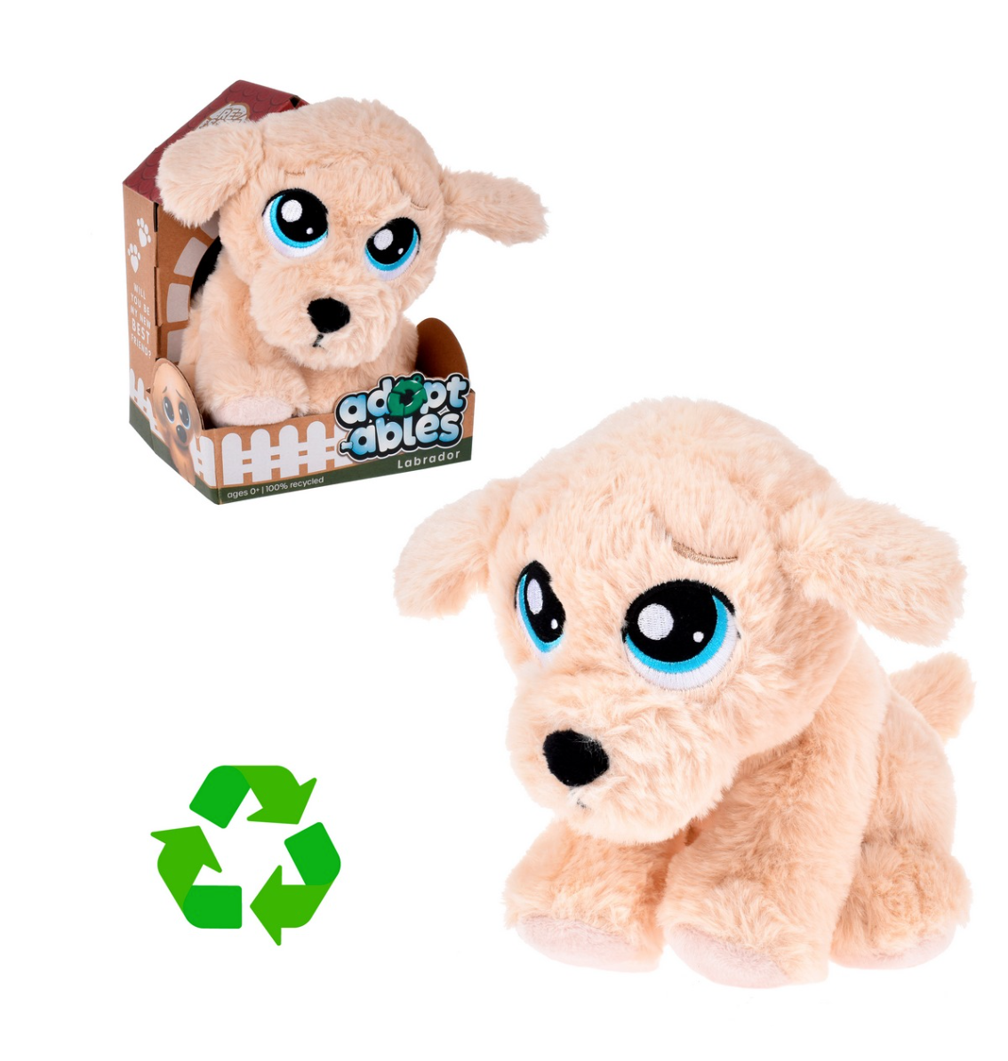 Recyclings Resoftables – Dog Plush Made from 100% Recycled Plastic!
