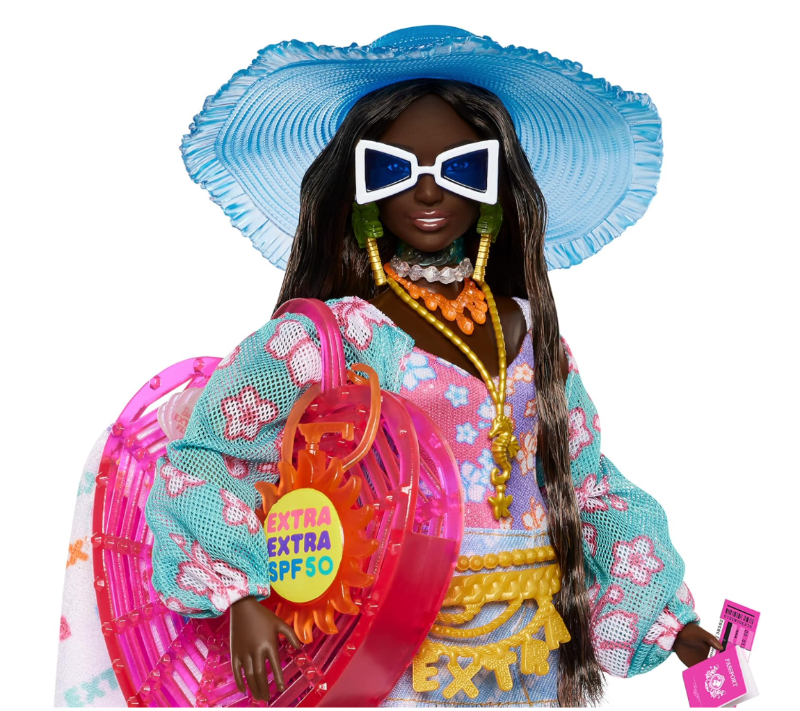 Barbie Extra Fly Travel Doll – Beach Fashion Edition with Accessories