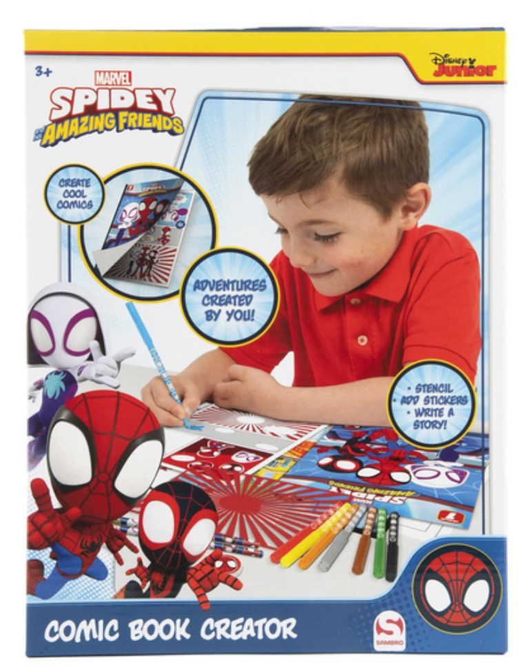 Spidey and his Amazing Friends Comic Book Maker Craft Set | Create Your Own Spider-Man Comic Book