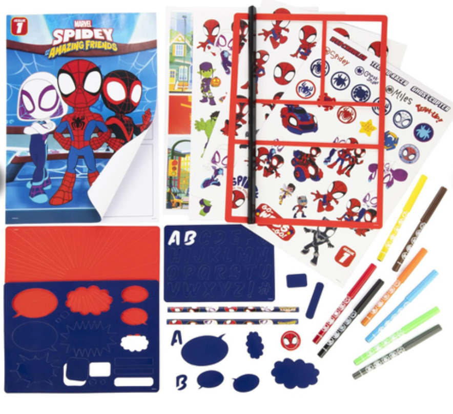 Spidey and his Amazing Friends Comic Book Maker Craft Set | Create Your Own Spider-Man Comic Book