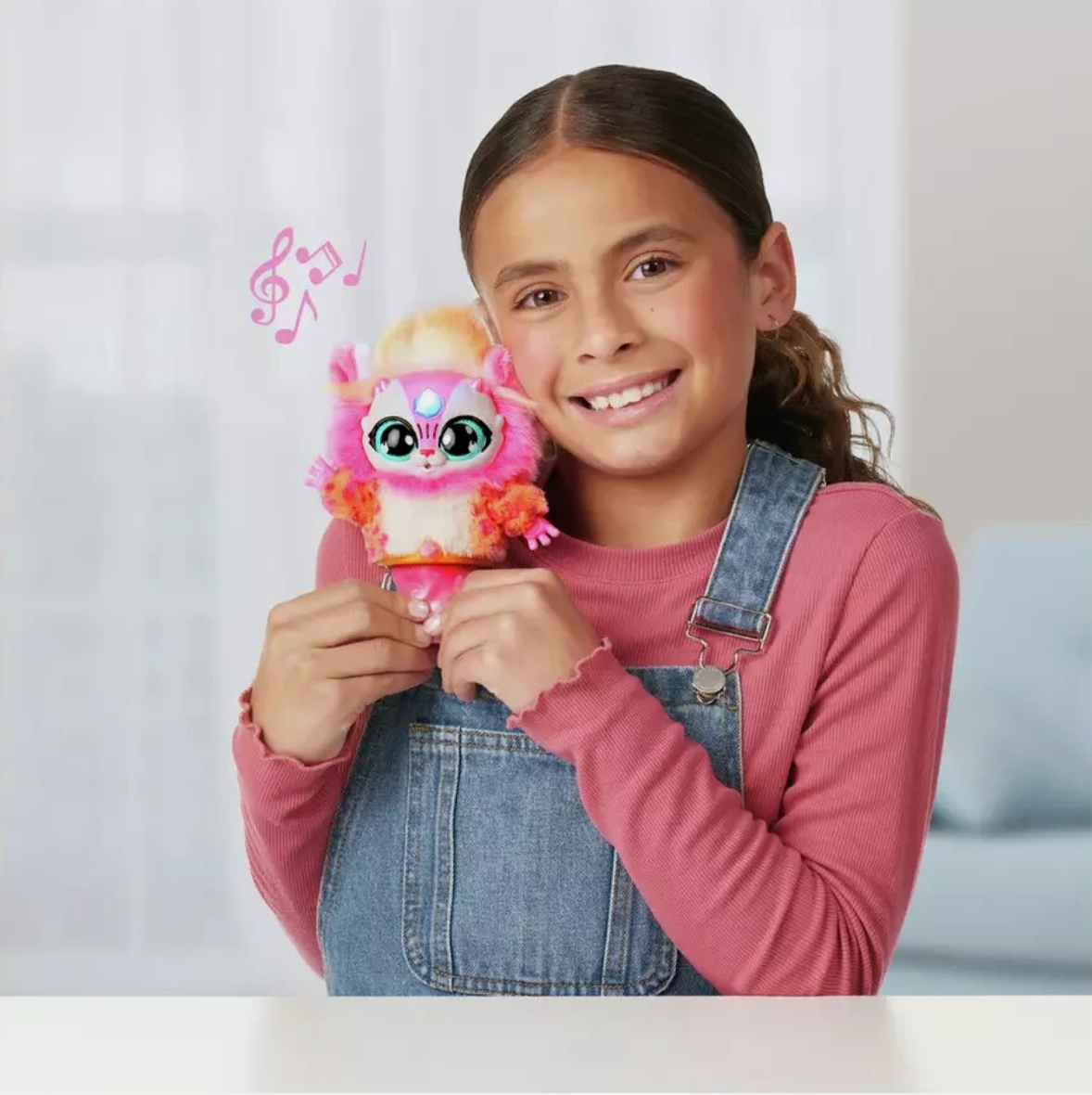 Magic Mixies Magic Genie Lamp – Pink – 8” Plush Toy with 60+ Lights & Sounds