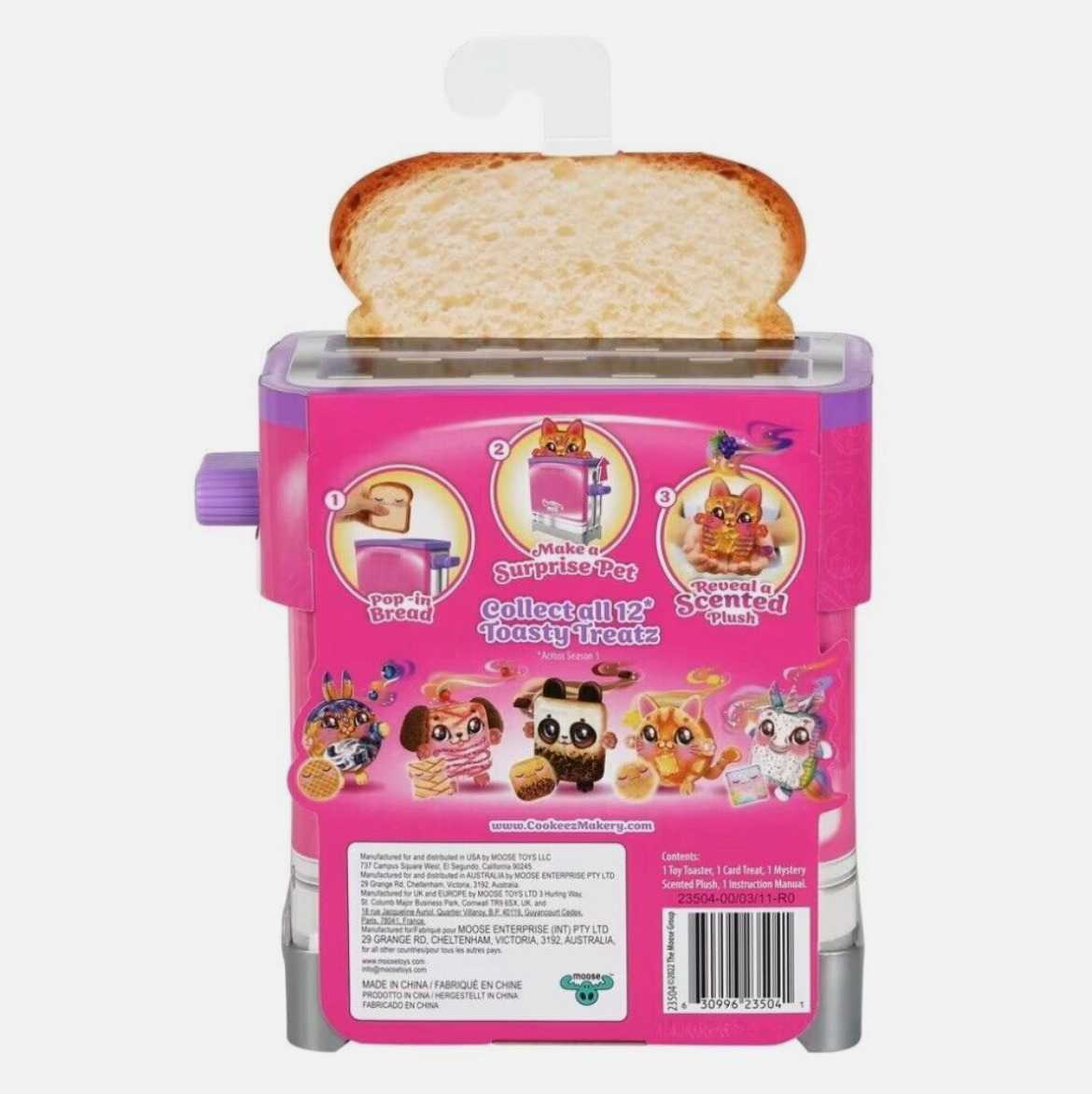 Cookeez Makery Toasty Treatz Surprise Toaster Playset