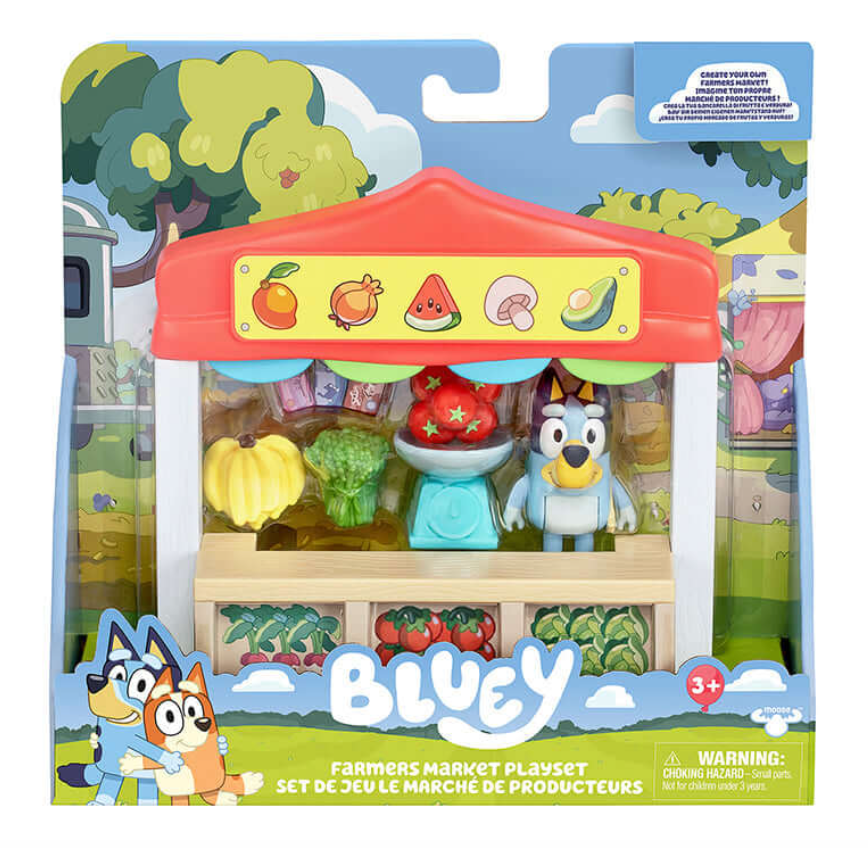Bluey Series 10 Mini Playset – Ice Cream Shop or Farmers Market
