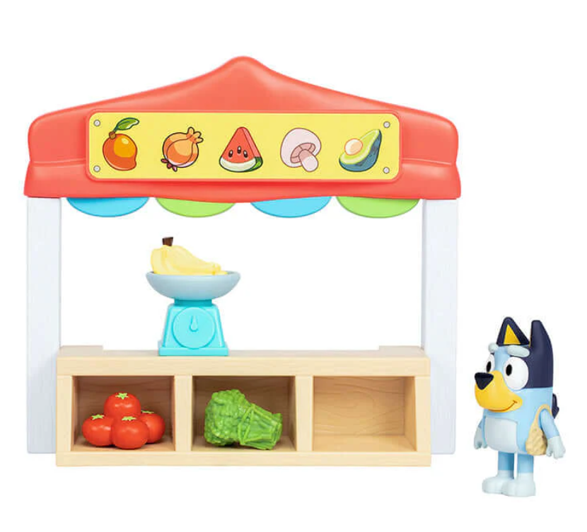 Bluey Series 10 Mini Playset – Ice Cream Shop or Farmers Market