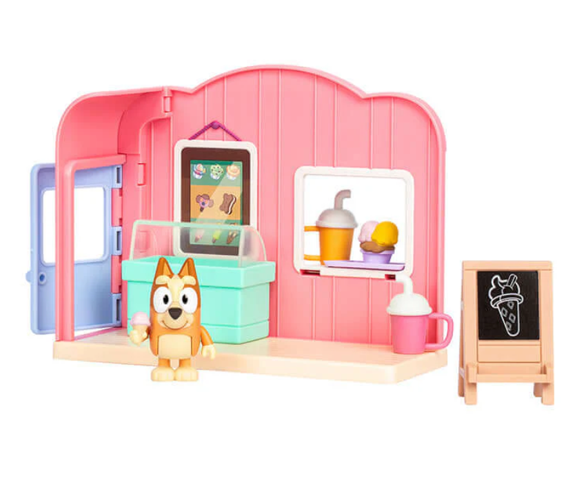 Bluey Series 10 Mini Playset – Ice Cream Shop or Farmers Market