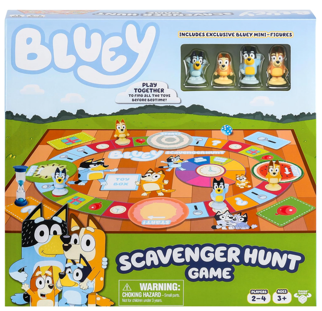 Bluey Scavenger Hunt Game – Team Up, Play & Collect!
