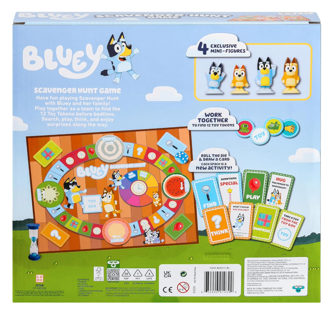 Bluey Scavenger Hunt Game – Team Up, Play & Collect!