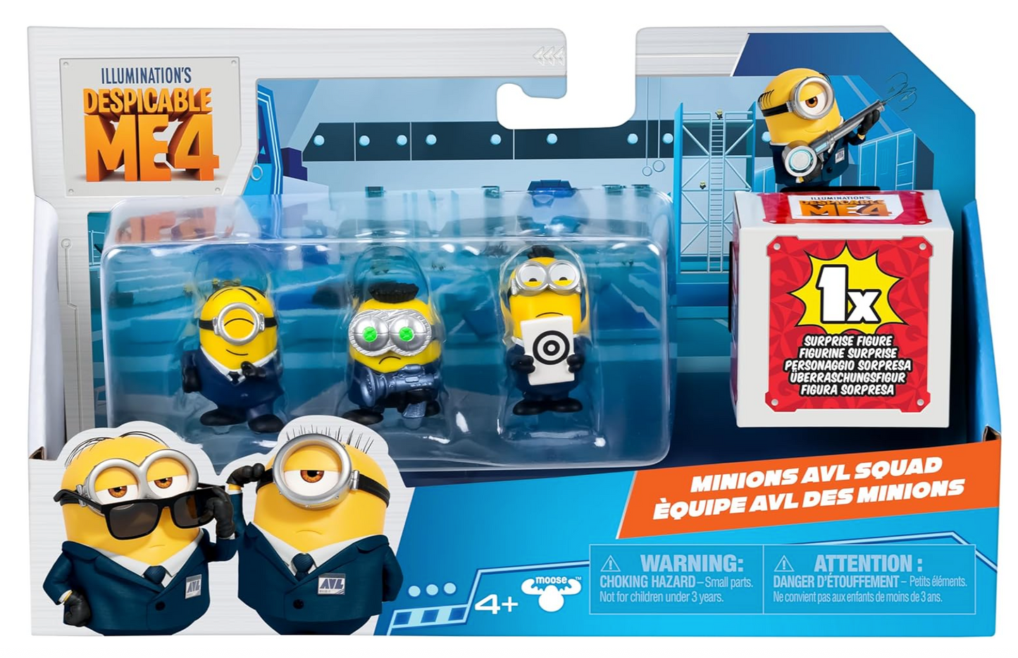 Despicable Me 4 β Minions AVL Squad Collectible Figure 4-Pack