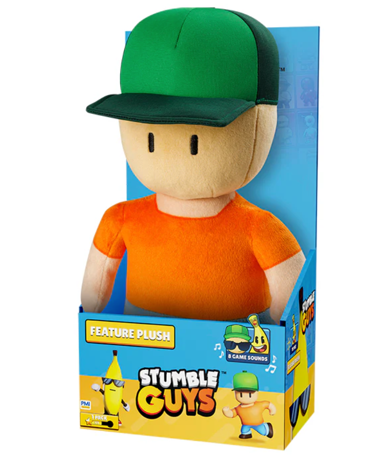 Stumble Guys 10” Feature Plush – Mr. Stumble or Banana Guy with In-Game Sounds